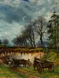 Mark Fisher, The Chalk Pit, Oil on canvas