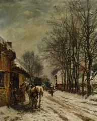 Mark Fisher, The Forge, 1899, Oil on canvas