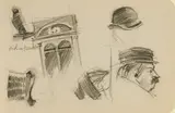 Edward Hopper, Study of Men's Hats and a Window