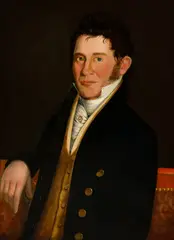 Joseph Greenleaf Cole, Portrait of Nathaniel Warren, Portland, Maine, 1826, Oil on paper stock