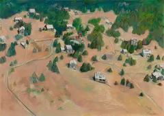 Elena Jahn, Lobster Cove #2, Pastel on paper