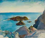 Alice Kent Stoddard, Rocky Shore, Oil on canvas, unframed