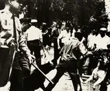 Birmingham Race Riot from Ten Works by Ten Painters by Andy Warhol, 1964, Screenprint on Mohawk Superfine paper, sold Aug 2024