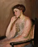 Frederick Andrew Bosley, Portrait of a Woman, Oil on canvas
