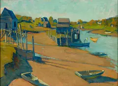 Gertrude Fiske, Turbat's Creek, Oil on canvas