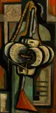 John Louis Laurent, Lobster Buoy, Oil on masonite