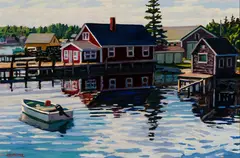 Scott Moore, Indian Creek, Inlet, Oil on linen
