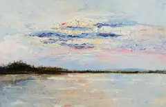 Dwight William Tryon, Morning Light, Oil on panel