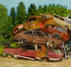 Robert Solotaire, '82 Granada, 1987, Oil on canvas