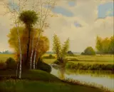 Newbury Meadows by George M. Hathaway, 1895, Oil on canvas, offered Aug 2024