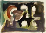 John Stephan, Abstract, Gouache on paper