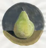 Robert Kulicke, Pear, Watercolor on paper