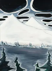 Gregory Welch, Winter Mountains, Oil on canvas