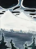 Gregory Welch, Winter Mountains, Oil on canvas