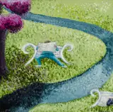 Torrie Dorsey, Man in the Park, 1994, Acrylic on panel, unframed