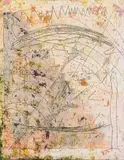 Greg Parker, Step, 1992, Oil, acrylic, graphite and paper on panel, unframed