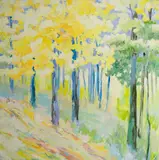 Liddy Hubbell, Liddy Hubbell Am. (21st Century) "Early Fall Color", 2008, Oil on canvas, unframed