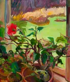 Cynthia Hyde, November Bloom, Oil on canvas