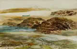 Mary Vining, Summer Tide Pools, June, 1968, Watercolor on paper