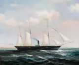 Robert Sanders, Portrait of an English Ship, Oil on canvas