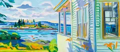 Jill Hoy, Pumpkin Island, 2008, Acrylic on canvas, unframed