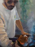 Tom Gardner, Fire & Water, 1996, Oil on panel