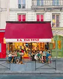 Carol Monacelli, La Tartine (Rue de Rivoli, Paris), 2020, Oil on canvas