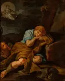Pier Francesco Mola, Diana and Endymion, L'opera replica quella conservata presso la Pinacoteca Capitolina di Roma eseguita dal pittore nel sesto decennio