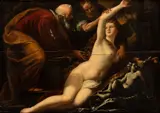 Giulio Cesare Procaccini, Susanna and the Oldies, Oil on panel