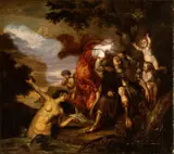 Anton van Dyck, Mars and Venus, oil on canvas