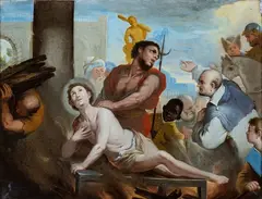 Luca Giordano, The Martyrdom of Saint Lawrence, The painting is accompanied by a study by Prof. Riccardo Lattuada.