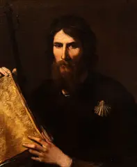 Jusepe de Ribera, James the Great, The present painting is accompanied by an expertise by Prof. Ferdinando Bologna.