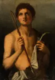 Andrea del Sarto, Saint Sebastian, “Essendo Andrea in questi suoi ultimi anni molto famigliare d’alcuni che governavano la Compagnia
