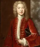 Portrait of a Young Gentleman in a Red Suit by Giovanni Maria delle Piane, La ritrattistica del Mulinaretto gioca un ruolo di primaria importanza negli sviluppi della ritrattistica genovese, offered Oct 2024