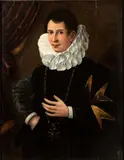 Cresti Domenico Il Passignano, Portrait of Simone Lippi, Knight of the order of St. Stephen, The painting bears on the back in the centre an ancient brush inscription: "CAV.RE. VANAI' DEL SIGR. SIMONE LIPPI