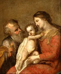 Anton van Dyck, The Holy Family, Oil on canvas
