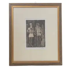 Franco Gentilini, Pair of girls, multiple on paper