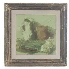 Pottery by Franco Marzilli, framed, offered Sep 2024