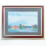 Fregene by Giovanni Omiccioli, oil on cardboard, offered Sep 2024