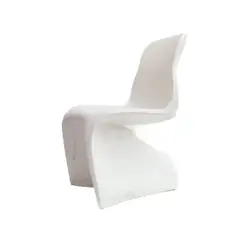 Him, polyethylene chair in matt white by Fabio Novembre, for internal and external use, offered Sep 2024
