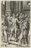 Johannes Wierix, The risen Christ, by Pieter van der Borcht