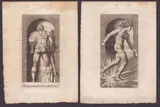 Jacopo Caraglio, Apollo | Hercules, from Rosso Fiorentino