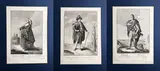 Teodoro Viero, "Marinajo of the Island of Majorca" | "Apaltor of the Gardens of Murcia" | "City of Bilbao of the Kingdom of Spain",, three burin and etching engravings