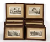 Domenico Pronti, Lot of sixteen engravings with views of Rome, Etching