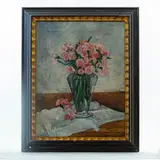 Alfiero Cappellini, Vase with flowers, framed