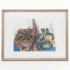 Fausto Pirandello, Geometric composition, multiple on paper