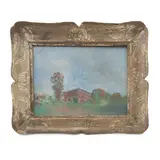 Landscape with red house by Giovanni Omiccioli, offered Sep 2024