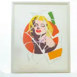 Marilyn Monroe, multiple on paper by Rotella, Unique example, offered Sep 2024