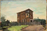 Alberto Ziveri, Country landscape with farmhouse