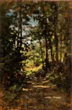 Giuseppe Augusto Levis, Walk in the woods, 1899
